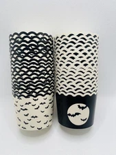 My Minds Eye Halloween Black Bats Design Cupcake Liner Baking Cups-36 Count