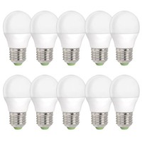 10 X Led Leuchtmittel Tropfen 4W = 31W E27 Matt Kugel Kaltweiß 6000K Tageslicht