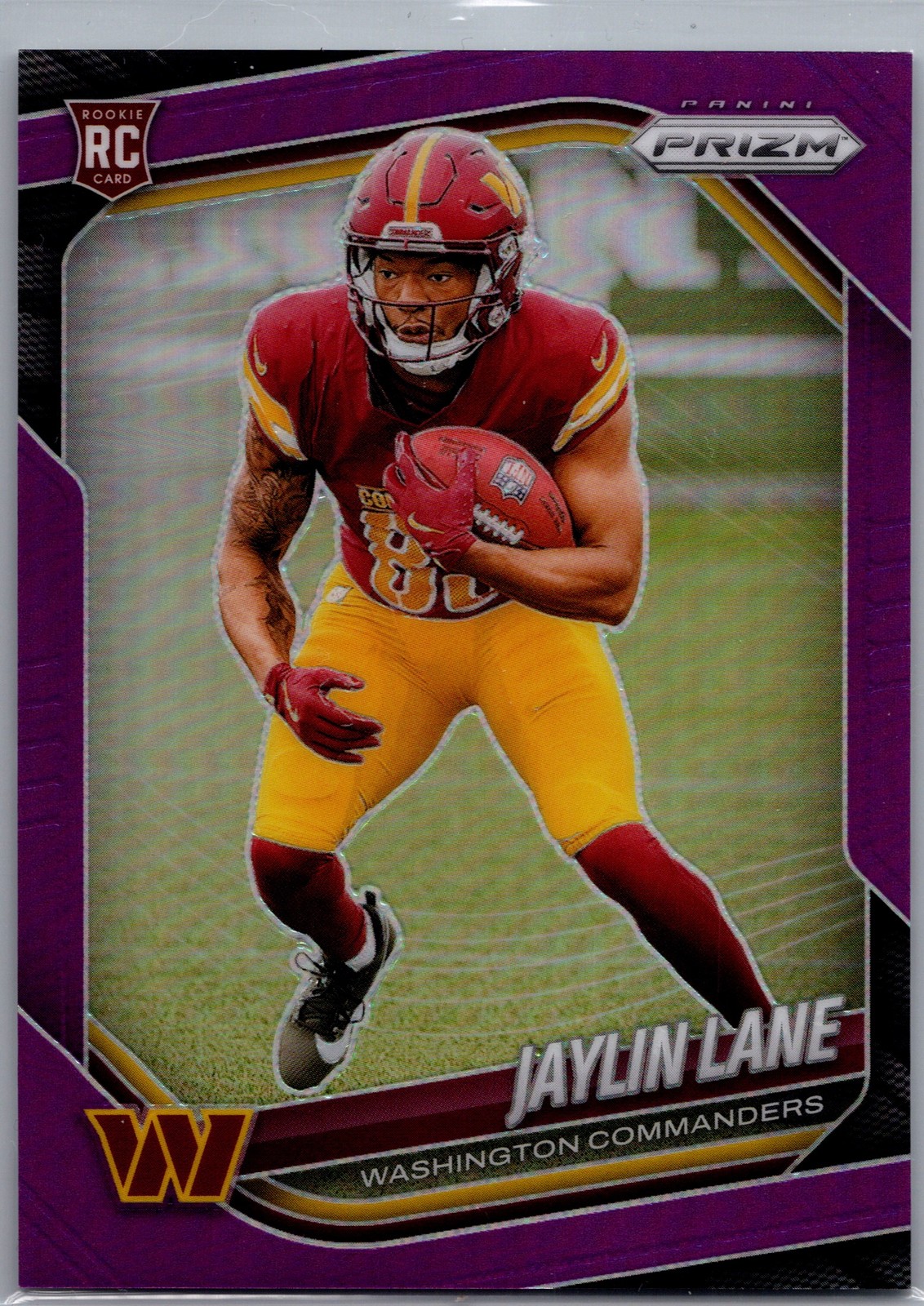 2025 Panini Prizm #356 Jaylin Lane Purple #/125