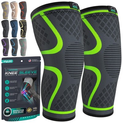 Modvel 2-Pack Compression Knee Brace for Men & Women Running Arthritis ACL