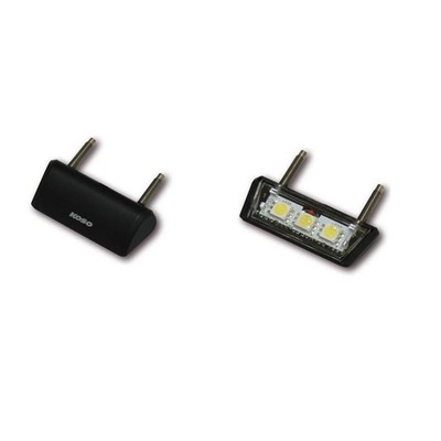 Luce targa LED cromata Hagler omologata Luce targa LED cromata Hagler omologata