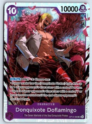 Donquixote Doflamingo OP14-069 One Piece The Azure Sea's Seven Foil NM