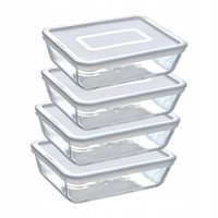 Pyrex Cook&Freeze Vorratsdosen Mit Deckel 4X1,5 L Borosilikatglas