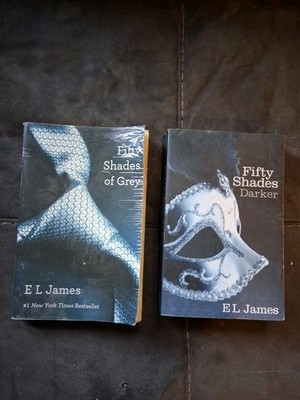 Fifty Shades of Grey & Fifty Shades Darker E L James Paperback Romance Set