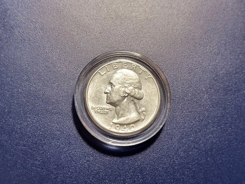 Nice AU 1940-D Washington Quarter