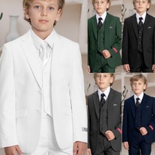 Boy's Suits 3 Pieces Wedding Evening Party Prom Formal For Kids Slim Fit Suits