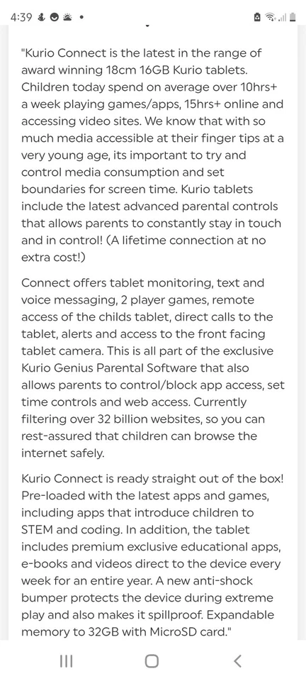 kurio kids tablet - Image 3 of 4