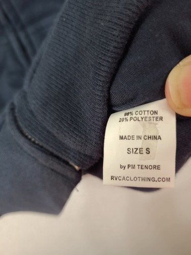 NEW RVCA Youth Girls Small Blue Broken English Zip Hooded Fleece Sweatshirt NWT - Picture 10 of 14