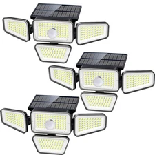 270 LED Outdoor Solar Wall Light Motion Sensor Bright Flood Street Lamp 3 Modes