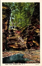 Upper Vista Watkins Glen New York Ny Ct American Art Unposted Postcard