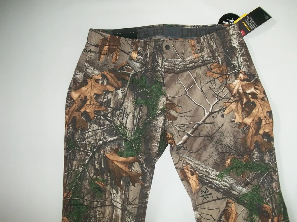 UNDER ARMOUR Storm COVERT Realtree CAMO Field HUNTING PANTS Mens Sz 44 X 32 NEW - Image 2 of 4