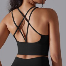 Seamless Yoga Bra Vest Sports Push Up Sportswear Fitness Running Gym Tops