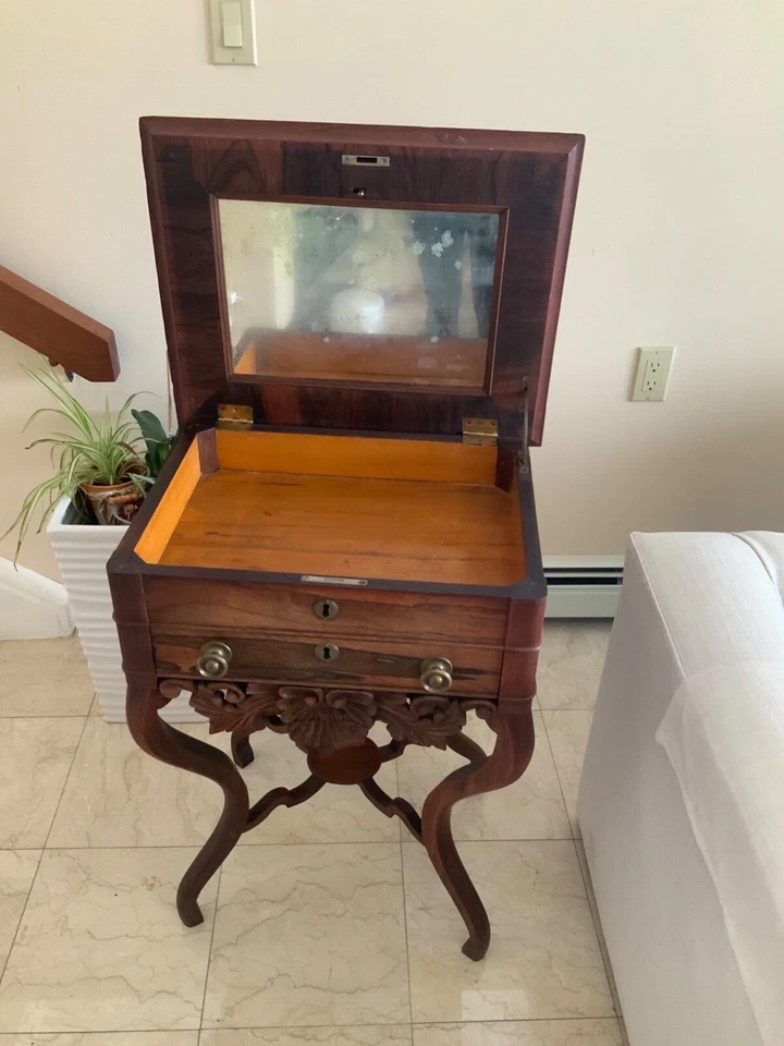 Elegante suporte de serra de jacarandá 1860 - Imagem 3 de 4