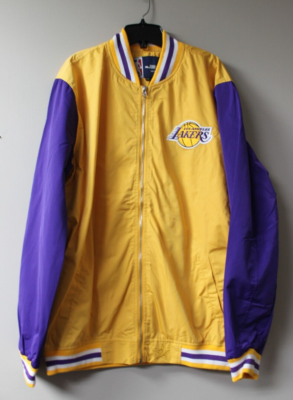 NBA Lakers ジャケット ウォームアップウェア ナイロンジャケット New NBA Los Angeles Lakers City Edition zip up nylon jacket men's