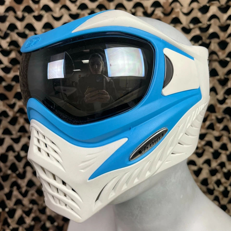 NEW V-Force Grill Paintball Mask - SE Blue/White - Image 3 of 4
