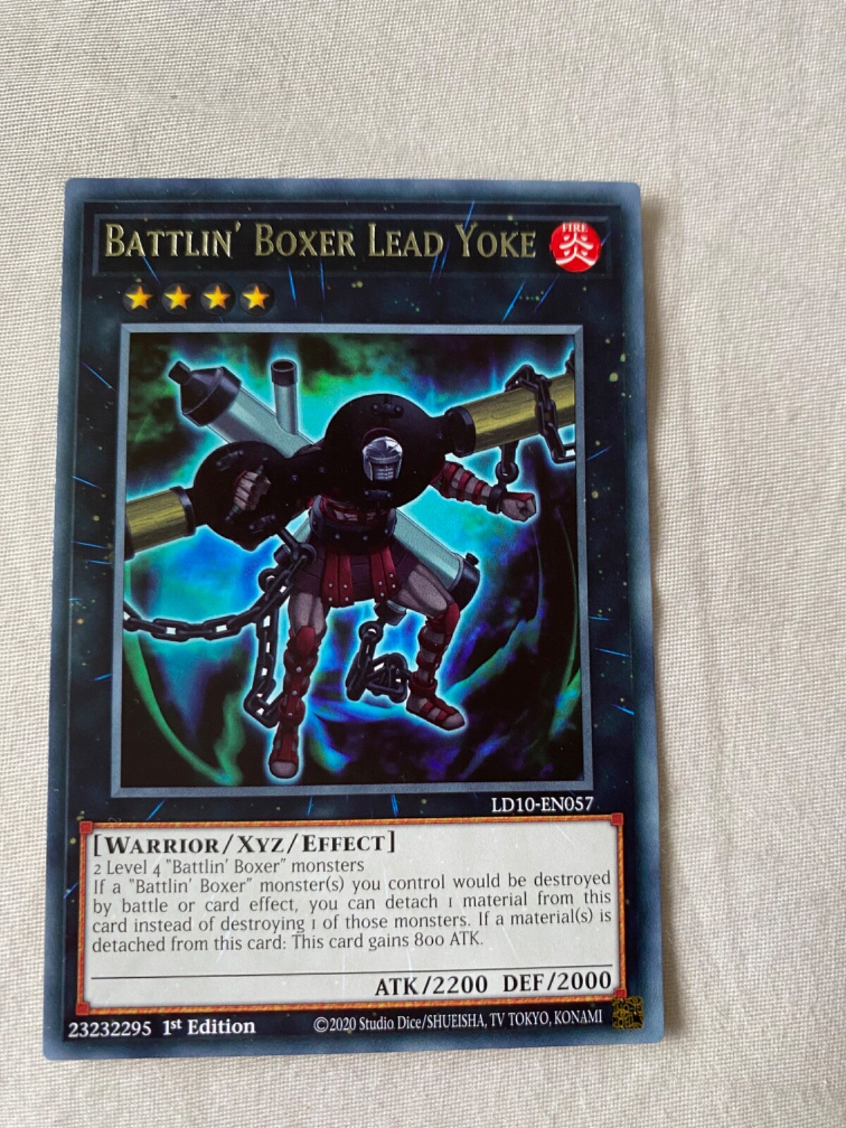 Battlin' Boxer Lead Yoke LD10EN057 1st Edition Rare YuGiOh eBay