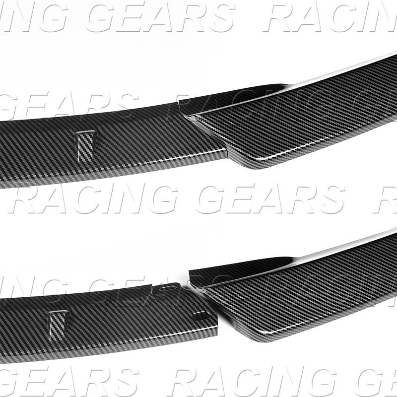 КАРБОНОВЫЙ ОКРАШЕННЫЙ ПЕРЕДНИЙ БАМПЕР СПОЙЛЕР СПЛИТТЕР КРОМКА ПОДХОДИТ 02-05 BMW 325i 330i E46 4DR - Изображение 3 из 4