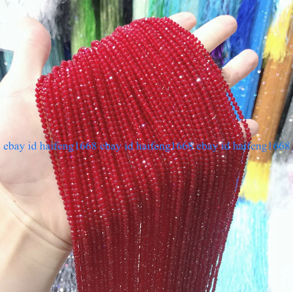 Großhandel 3mm Facettierte Runde Spinell Edelstein Lose Perlen 15" - Bild 2 von 4
