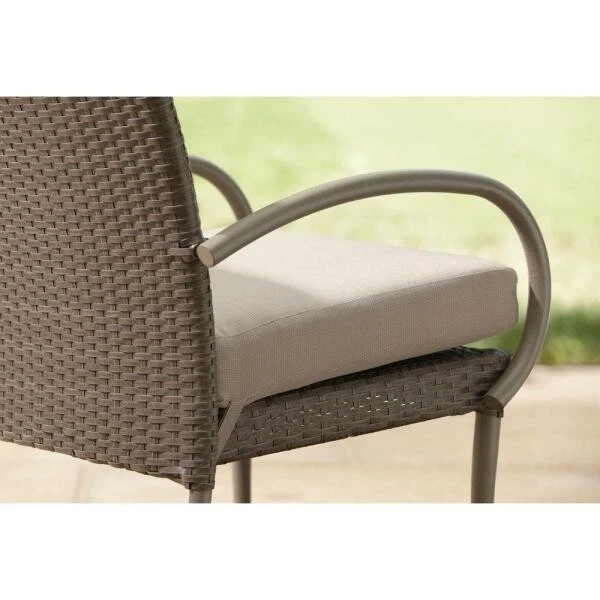 Hampton Bay Posada 6-Piece Patio Dining Chairswith Gray Cushions - PICK UP IN NJ - Image 3 of 4
