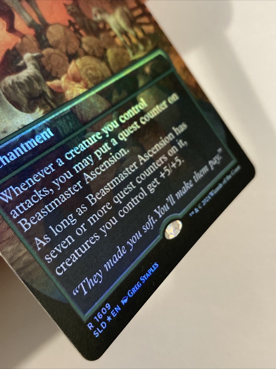 MTG Beastmaster Ascension RAINBOW FOIL Secret Lair 1609 NM | eBay