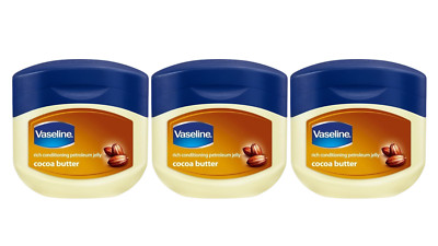 Expired 3 x Vaseline Petroleum Jelly Cocoa Butter 8.45 FL OZ Deal (Pack of 3)