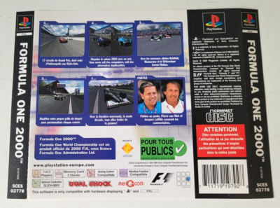 Jaquettes Avant/arrière DEMO 1 START Pour PS1 / PlayStation 1 - Très Bon état