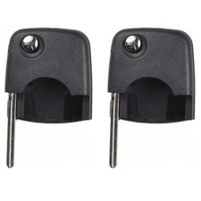 Remote Head Flip Key Case Shell Compatible With Vw Round Head Id48 Hu66 2 Pack