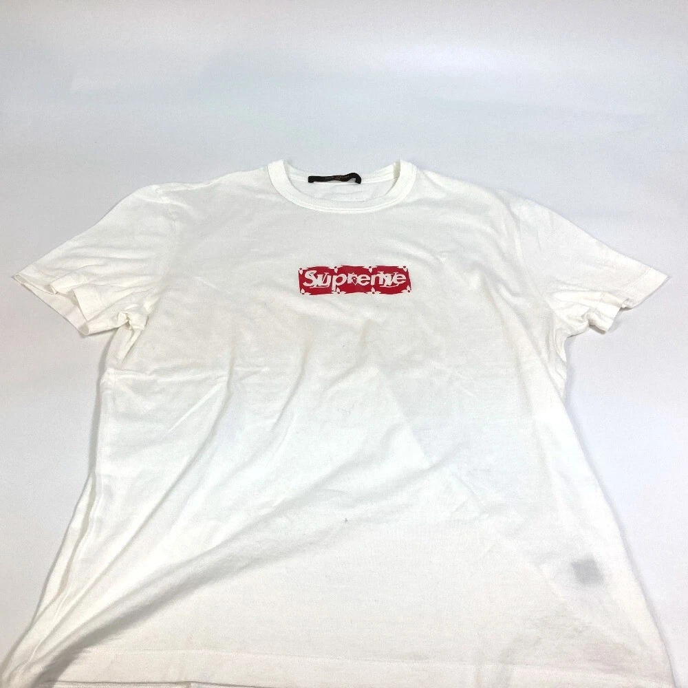 T shirt supreme x cheap lv