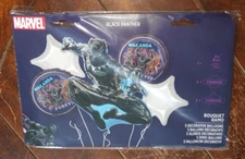 BLACK PANTHER 5 Balloon Bouquet 1 Supershape XL/2 Standard HX Foil/2 Standard XL