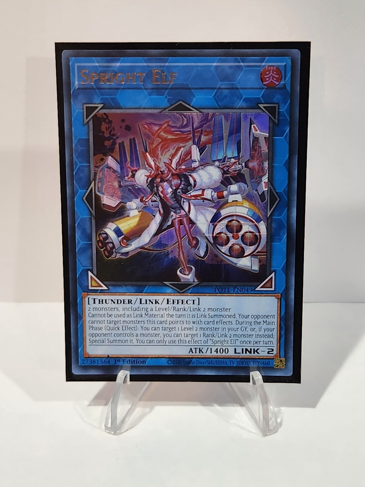 YuGiOh Spright Elf POTE-EN049 Ultra Rare 1st Edition NM English