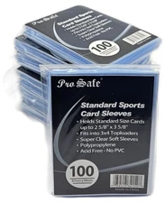 NEW Pro Safe Soft PENNY Card SLEEVES 100, 200, 300, 400, 500, 1000, 1500, 2000