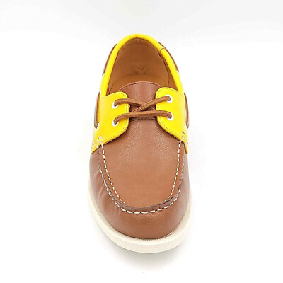 CLUB ROOM ELLIOT MEN BOAT SHOES Size US 7.5M Tan Yellow Faux 