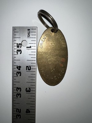 1976 Vintage Orient Express Compartment 66 Paris-Zurich Keychain