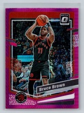 2023-24 Donruss Optic #39 Bruce Brown Hyper Pink NBA Toronto Raptors