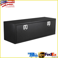 48x18x18 Steel Underbody Truck Tool Box Flatbed Trailer Storage Wlock Black 48x18x18 Steel Underbody Truck Tool Box Flatbed Trailer Storage Wlock Black