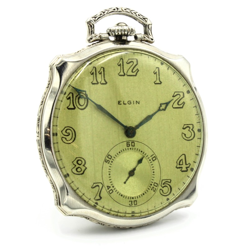 Vintage 1927 Elgin Art Deco Case 12s 17j Grade 479 Model 4 Pocket Watch#WB5795-1
