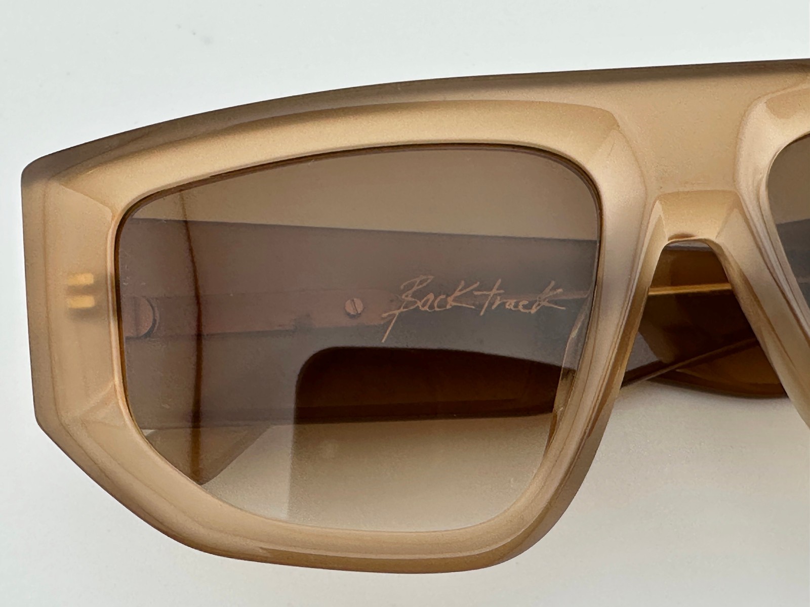 Dezi BackTrack Translucent Beige Oversized Sungla… - image 3