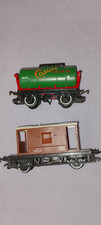 Hornby R127 Castrol Tank Wagon No 65 AND BR BROWN BRAKE VAN