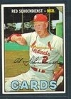 1967 Topps #512 RED SCHOENDIENST St. Louis Cardinals ~ EX