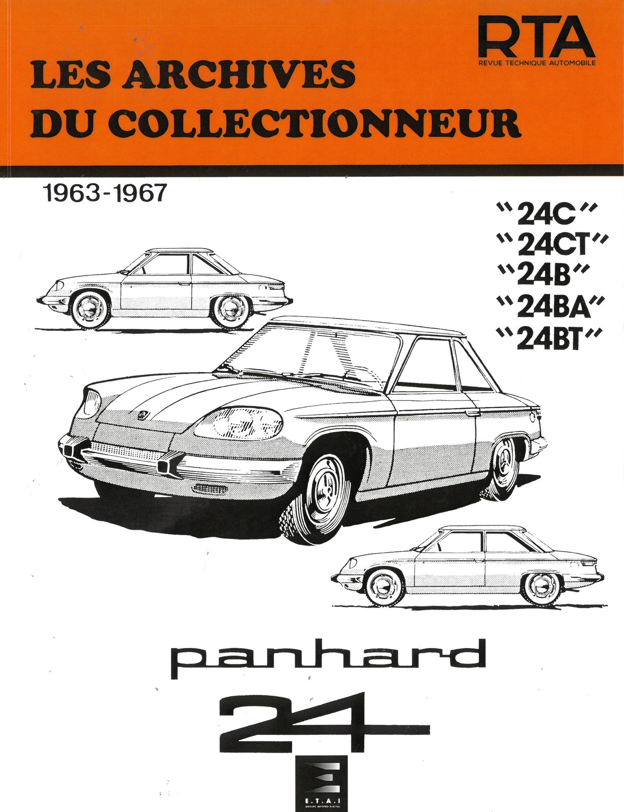 Revue Technique Panhard 24 63-67 authentique, édition de collection de format broché A4