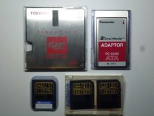 Retro IBM PC DOS Smart Media Toshiba Floppy 3,5" Adapter PCMCIA 1x8MB 2x2MB