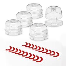 Stove Knob Covers for Child Safety 5 Packs Upgraded DoubleKey Design Universa...