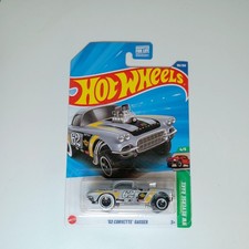 Hot Wheels '62 CORVETTE GASSER Silver HW REVERSE RAKE 4/5 (182/250)