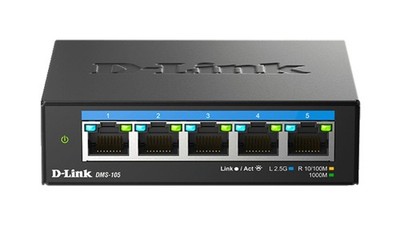 D-LINK DMS-105 5-Port Multi-Gigabit Unmanaged Desktop Switch 5