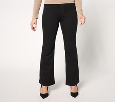 Liverpool Los Angeles Gia Pull-On Bootcut Jean Black Rinse 8 New