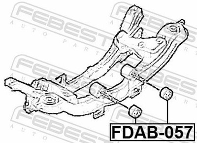 Für FEBEST FDAB-057 REAR CROSSMEMBER BUSHING