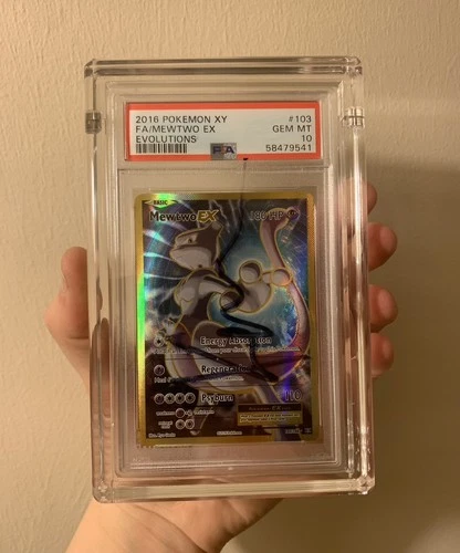 PSA 10 Mewtwo EX 103 (Signed By Ken Carson) Pokemon XY Evolutions 2016