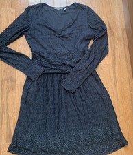 Athleta Perfect Packer Dress M Fireworks Black Gray Athleisure Yoga Travel Boho