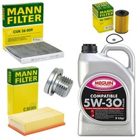 5L ÖL Set Inspektion Luft-Innenraum ÖLfilter ÖLschraube FüR VW Tiguan 2.0 TDI