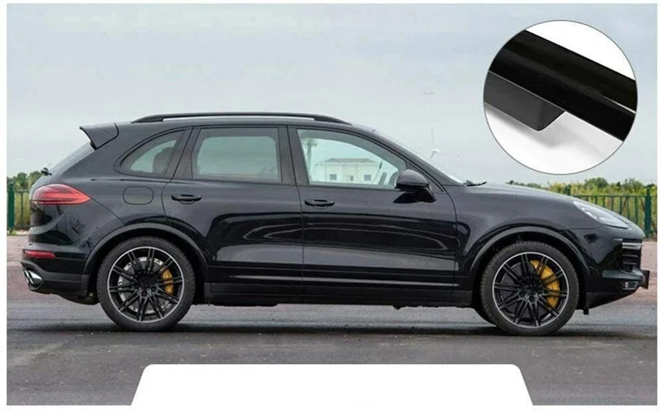 Barras transversales de techo negras portaequipajes para Porsche Cayenne 2011-2017 Foto 4 de 4